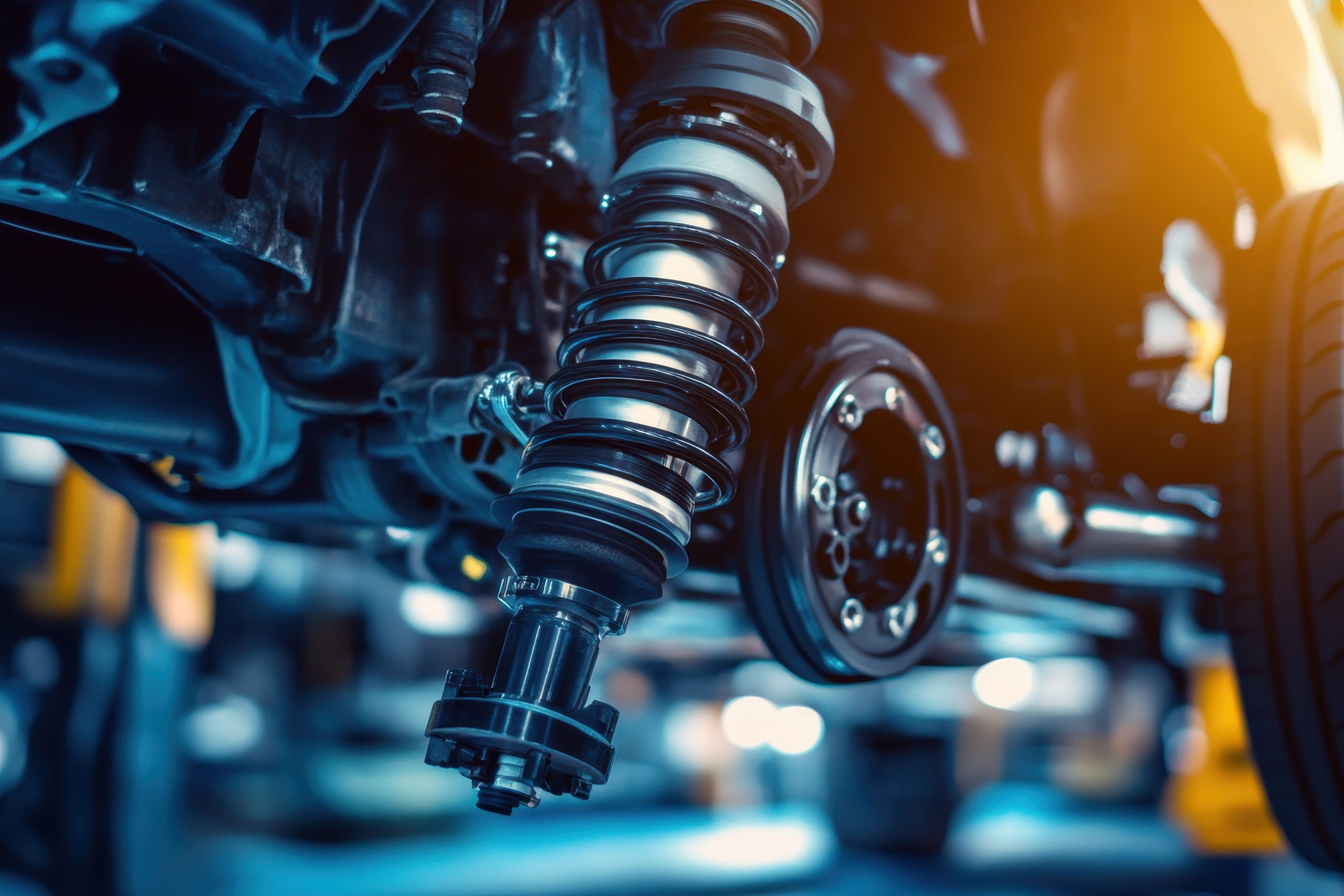 Automotive suspension system Technical diagrams of spare parts including front and rear shock absorbers and brake components Suspensions and chassis details Vehicle mai